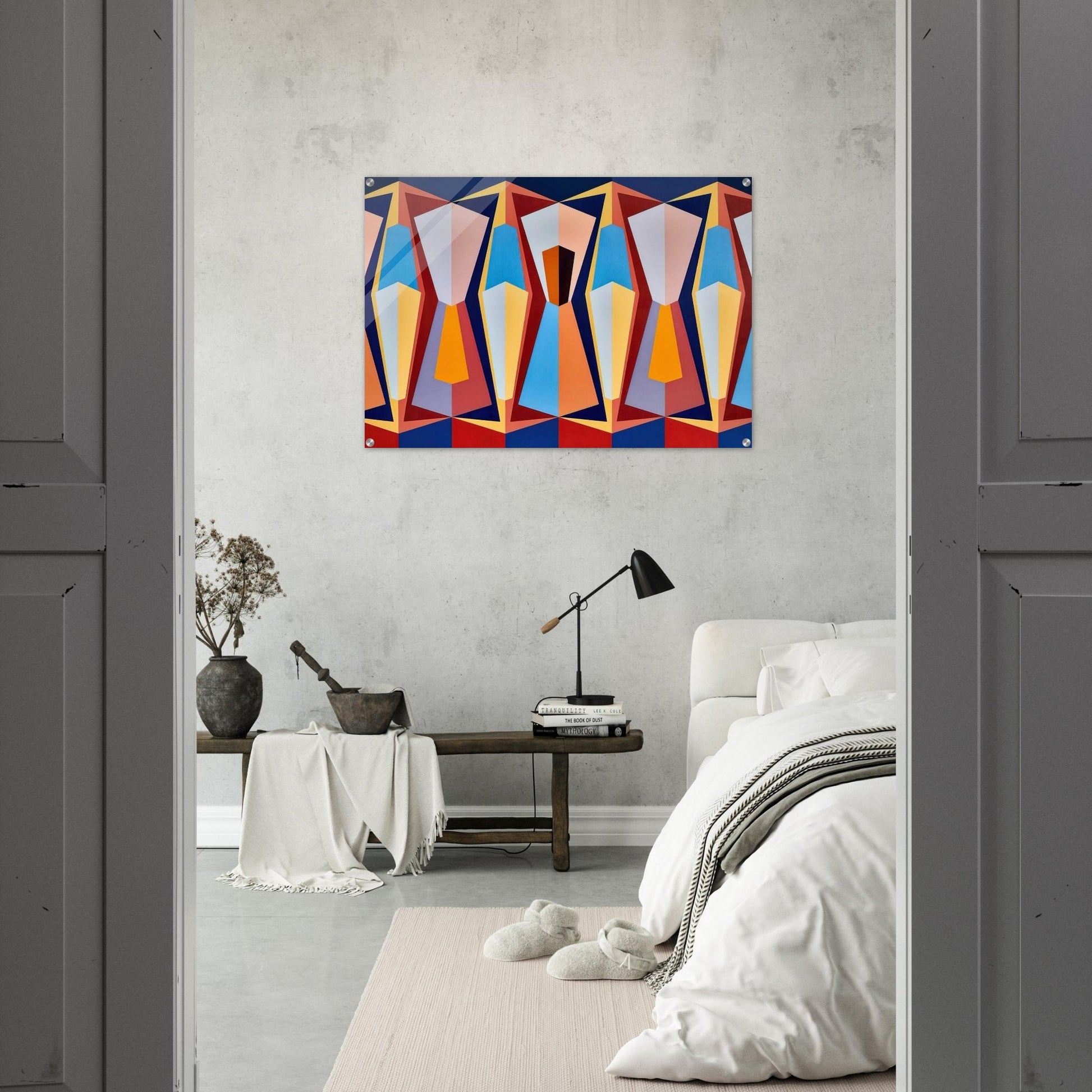 Stage II - 1958 - Karl Benjamin Acrylic Print - 70x100 cm / 28x40″ inches | Karl Benjamin Wall Art | Karl Benjamin Prints