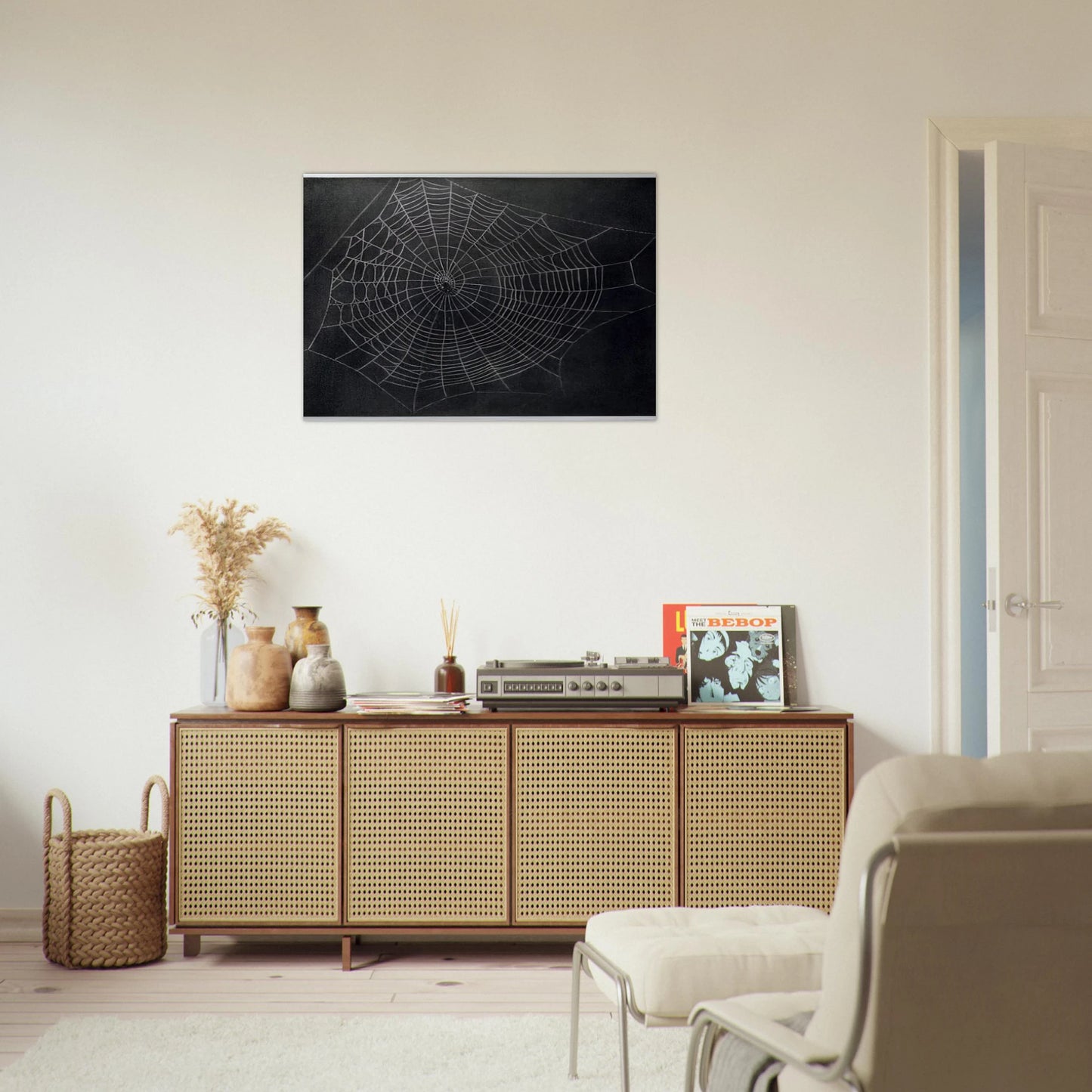 UNTITLED SPIDER WEB 2000 - Vija Celmins Brushed Aluminum Print - 70x100 cm / 28x40 inches | Vija Celmins Aluminum Print | Vija Celmins Prints