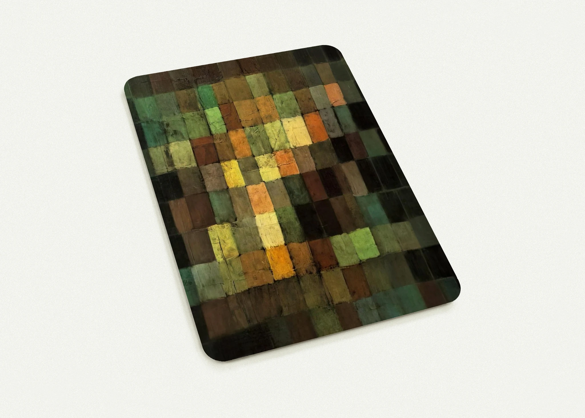 ANCIENT SOUND ABSTRACT ON BLACK BACKGROUND 1925 By Paul Klee Pack of 10 Post Cards | Paul Klee Post Cards | A6 (10.5 x 14.8 cm) - 4.1 x 5.8 inches