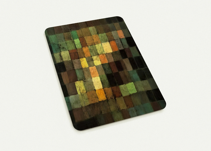 ANCIENT SOUND ABSTRACT ON BLACK BACKGROUND 1925 By Paul Klee Pack of 10 Post Cards | Paul Klee Post Cards | A6 (10.5 x 14.8 cm) - 4.1 x 5.8 inches