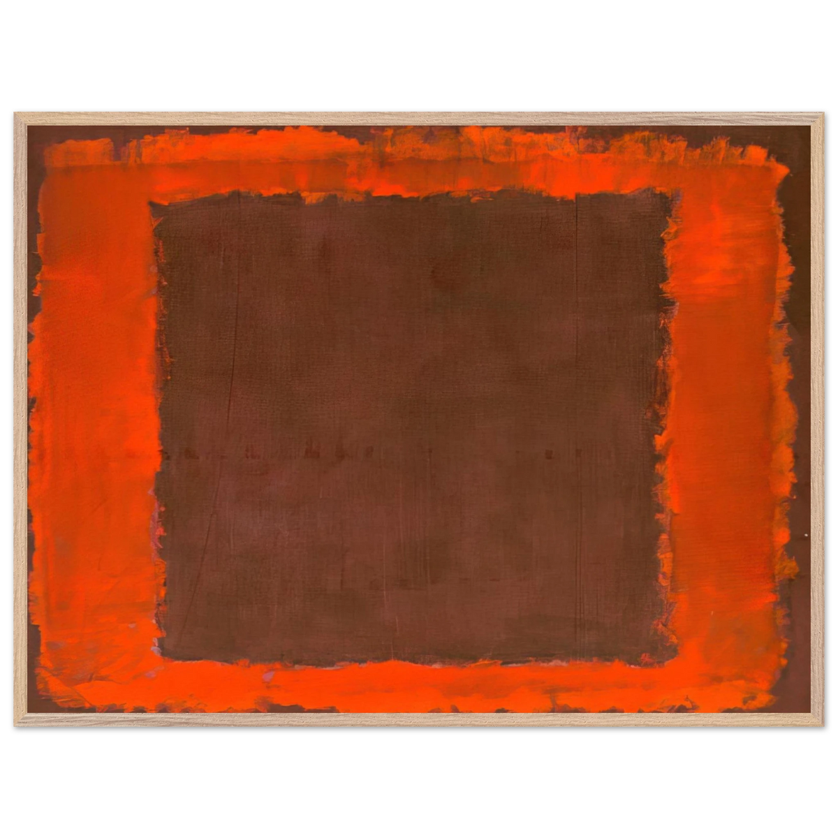 Mark Rothko - Untitled Mural for End Wall - 1959 Wall Art - 21x29.7 cm / 8x12" - Premium Wooden Framed Poster With Fine Art Paper-canvas - Wood frame