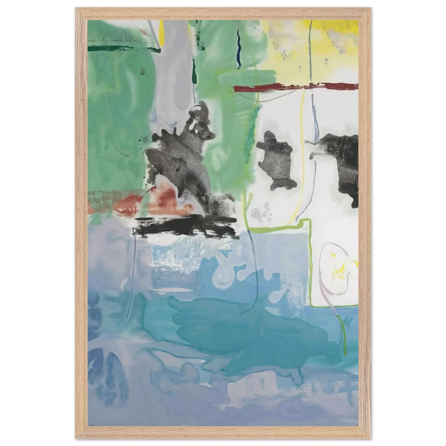 Helen Frankenthaler - West Wind - 1997 Wall art - 15x20 cm / 6x8 Inches - Fine Art Poster - -
