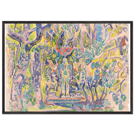 Walter Anderson N1 - Walter Inglis Anderson 70x100 cm / 28x40 inches Framed Art Print – Black Wooden Frame | Walter Anderson Prints