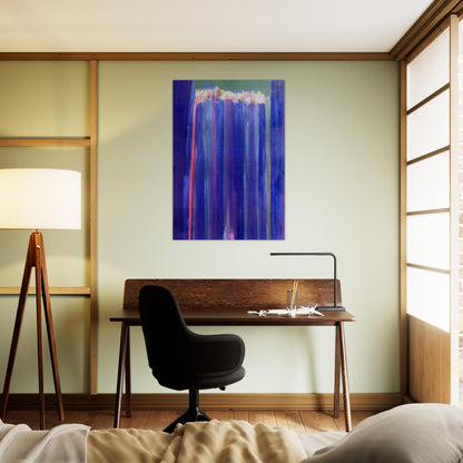 Marine Mystery - 1972 - Ronnie Landfield Brushed Aluminum Print - 70x100 cm / 28x40 inches | Ronnie Landfield Aluminum Print | Ronnie Landfield Prints