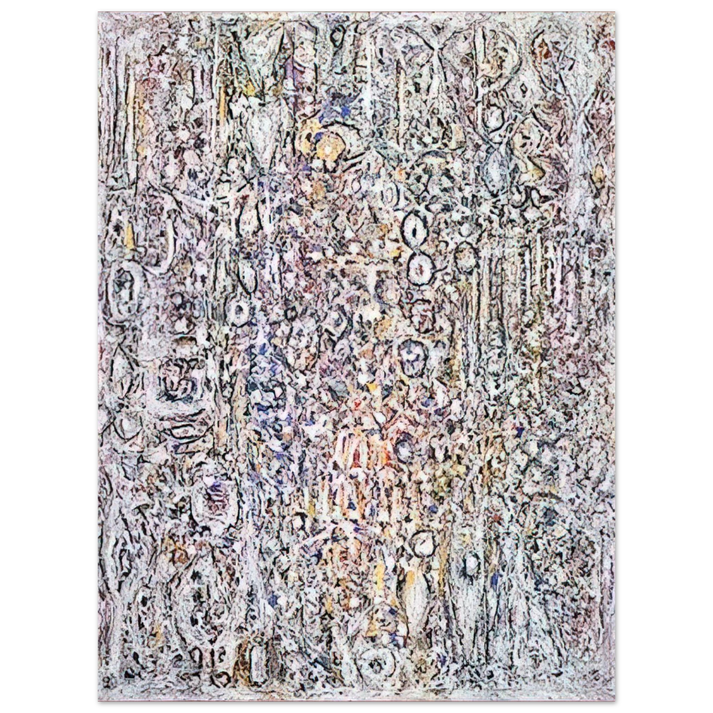 Richard Pousette-Dart - White Gothic No. 5  75x100 cm / 30x40inches Fine Art Poster