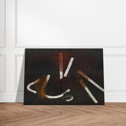 Composition Brun - 1933 - John Ferren Brushed Aluminum Print - 70x100 cm / 28x40 inches | John Ferren Aluminum Print | John Ferren Prints