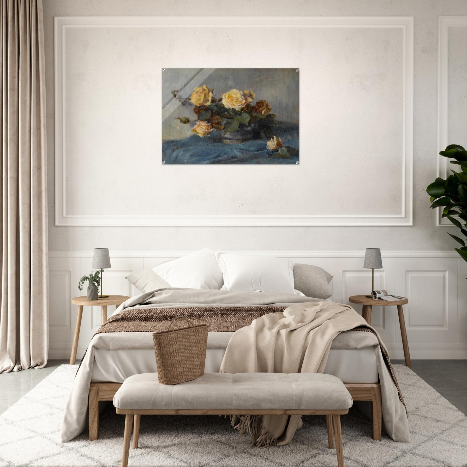 Rose Bouquet - Paul Cézanne Acrylic Print - 70x100 cm / 28x40″ inches