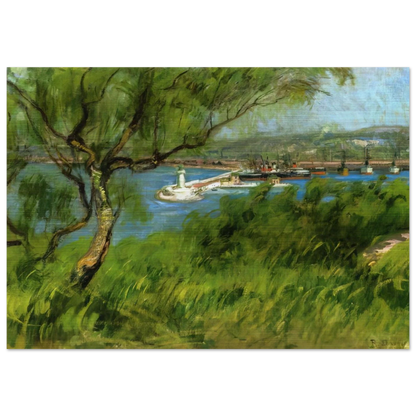 VIEW OF A PORT - Raoul Dufy Brushed Aluminum Print - 70x100 cm / 28x40 inches | Raoul Dufy Aluminum Print | Raoul Dufy Prints