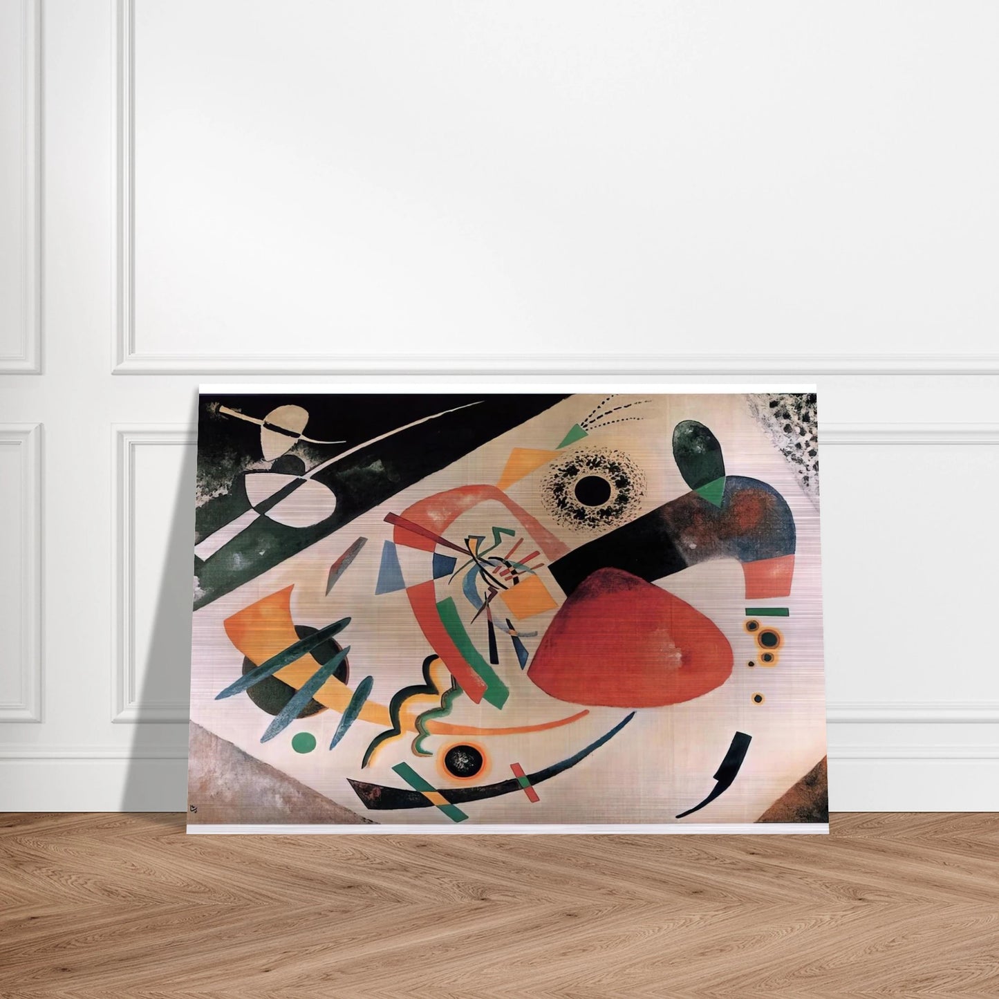RED SPOT II 1921 - Wassily Kandinsky Brushed Aluminum Print - 70x100 cm / 28x40 inches | Wassily Kandinsky Aluminum Print | Wassily Kandinsky Prints