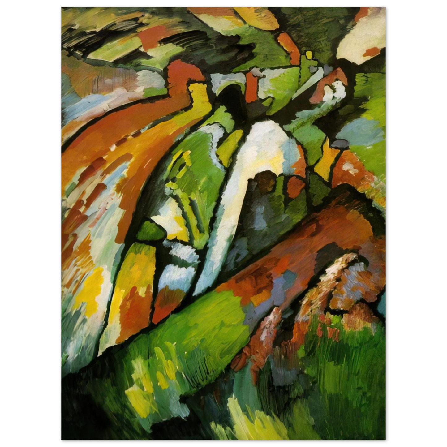 Wassily Kandinsky - IMPROVISATION 7 1910  75x100 cm / 30x40inches Fine Art Poster