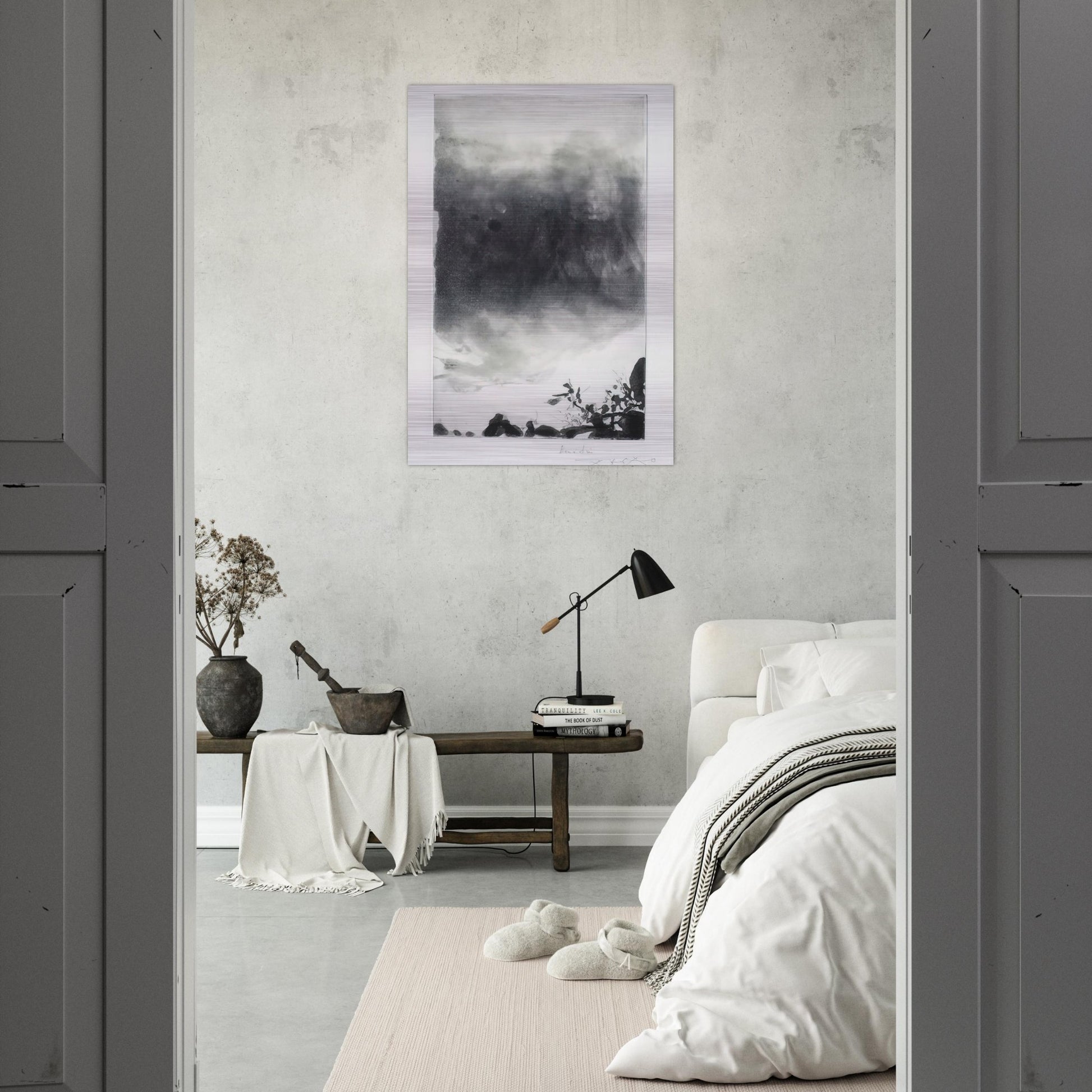 PROUSTIANA 1991 - Zao Wou-Ki Brushed Aluminum Print - 70x100 cm / 28x40 inches | Zao Wou-Ki Aluminum Print | Zao Wou-Ki Prints