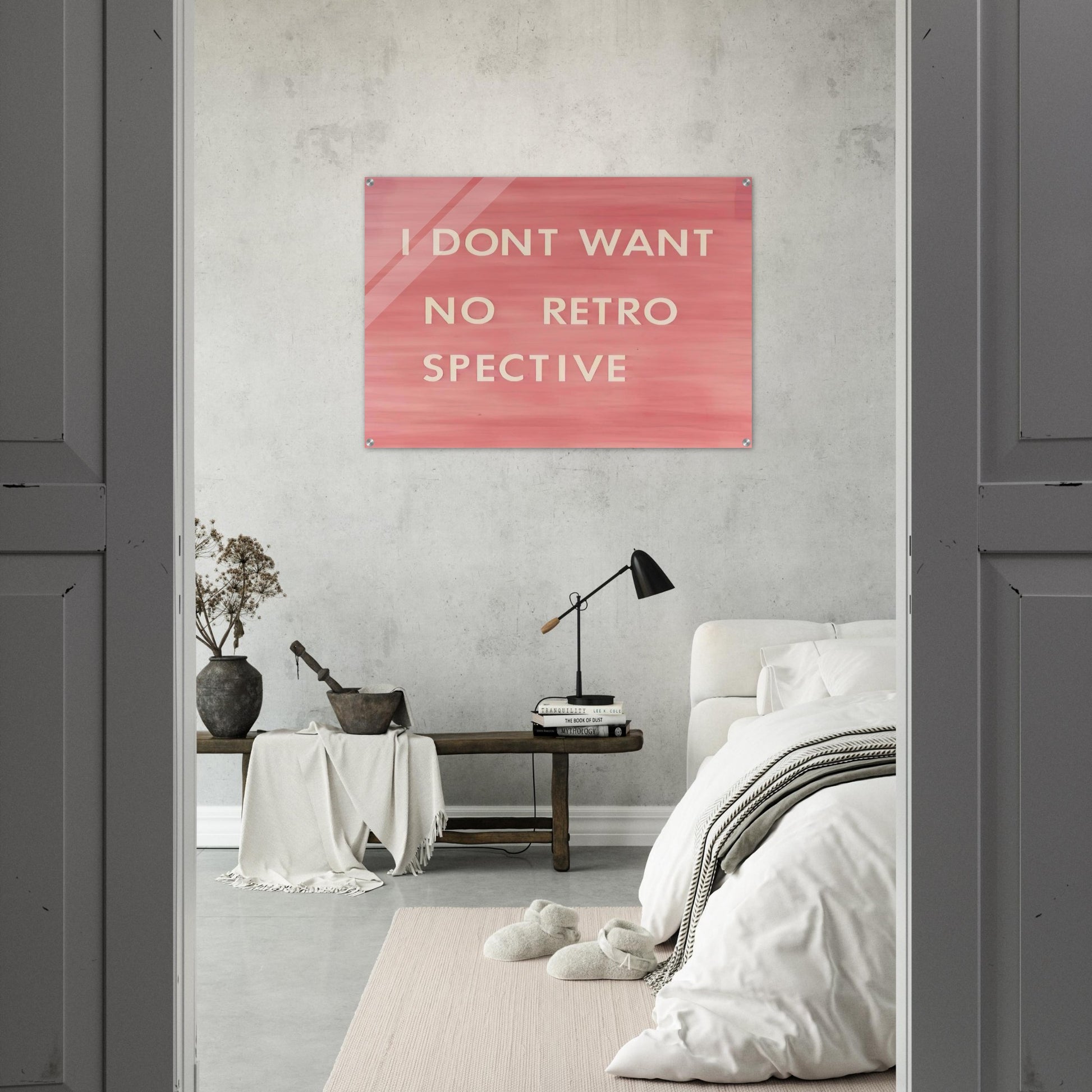 I DON T WANT NO RETRO SPECTIVE 1979 - Edward Ruscha Acrylic Print - 70x100 cm / 28x40″ inches