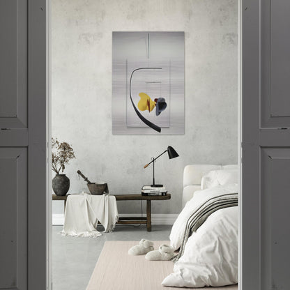 WHITE PANEL 1936 - Alexander Calder Brushed Aluminum Print - 70x100 cm / 28x40 inches | Alexander Calder Aluminum Print | Alexander Calder Prints