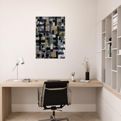 Number 13 - 1952 - Bradley Walker Tomlin Brushed Aluminum Print - 70x100 cm / 28x40 inches | Bradley Walker Tomlin Aluminum Print | Bradley Walker Tomlin Prints