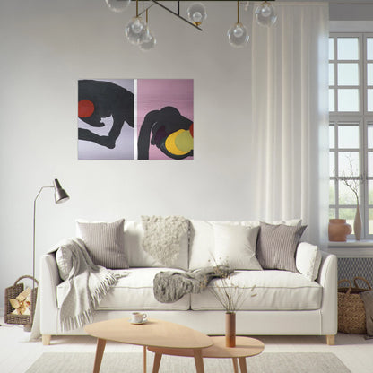 597 - Luis Feito Brushed Aluminum Print - 70x100 cm / 28x40 inches | Luis Feito Aluminum Print | Luis Feito Prints