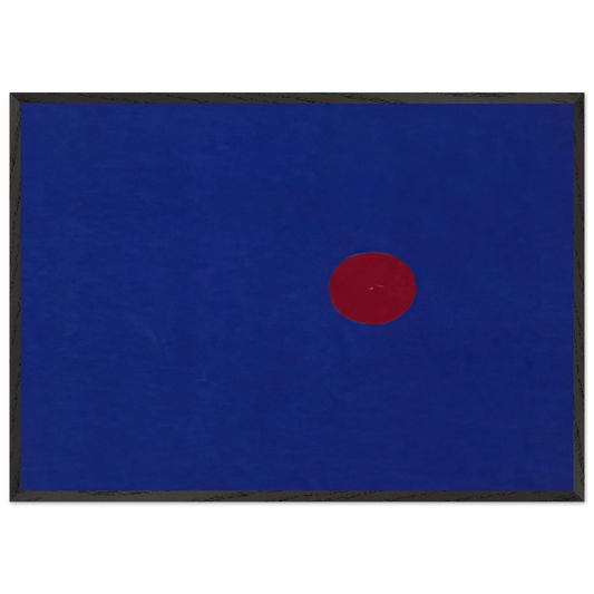 Red and Blue from the series Line Form Color - Ellsworth Kelly 70x100 cm / 28x40 inches Framed Art Print – Black Wooden Frame
