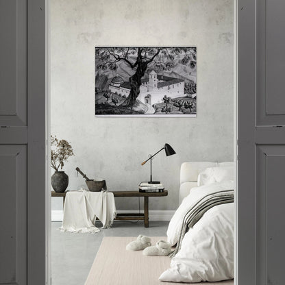 CLOISTER NEAR ROCCA IMPERIALE CALABRIA - MC Escher Brushed Aluminum Print - 70x100 cm / 28x40 inches | MC Escher Aluminum Print | MC Escher Prints