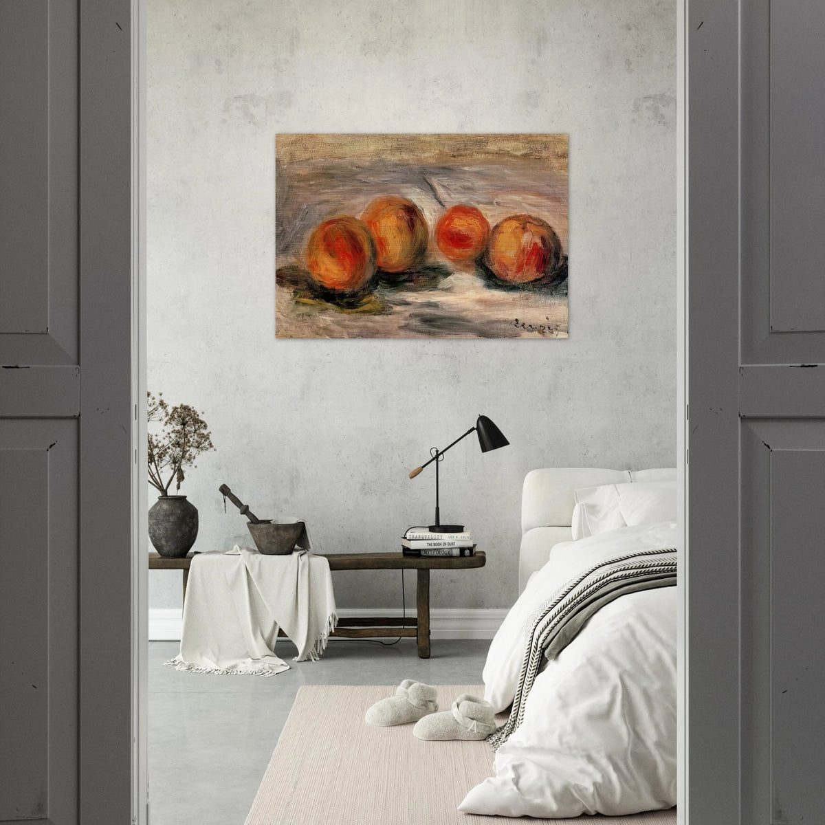 Peaches - Pierre-Auguste Renoir Brushed Aluminum Print - 70x100 cm / 28x40 inches | Pierre-Auguste Renoir Aluminum Print | Pierre-Auguste Renoir Prints
