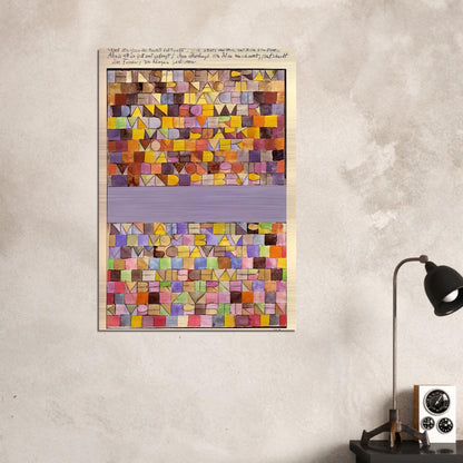ONCE EMERGED FROM THE GRAY OF NIGHT 1918 - Paul Klee Brushed Aluminum Print - 70x100 cm / 28x40 inches | Paul Klee Aluminum Print | Paul Klee Prints