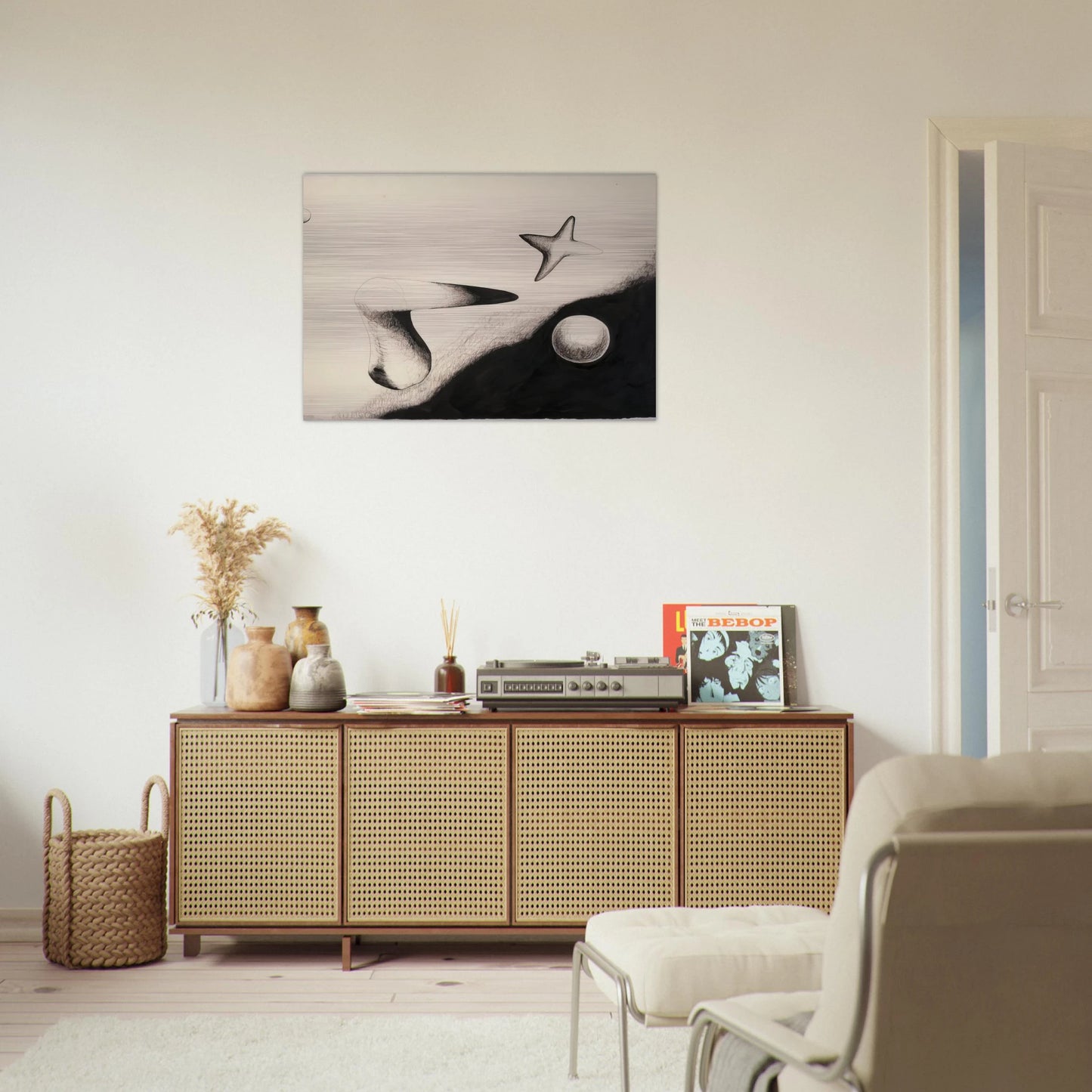 UNTITLED 1932 1 - Alexander Calder Brushed Aluminum Print - 70x100 cm / 28x40 inches | Alexander Calder Aluminum Print | Alexander Calder Prints