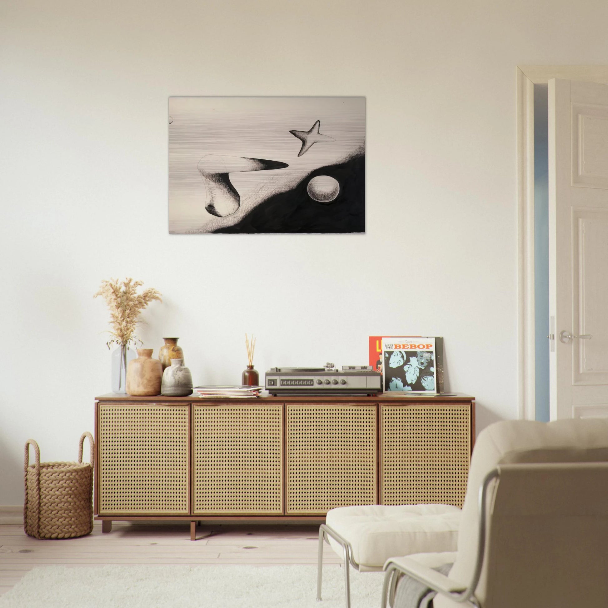 UNTITLED 1932 1 - Alexander Calder Brushed Aluminum Print - 70x100 cm / 28x40 inches | Alexander Calder Aluminum Print | Alexander Calder Prints