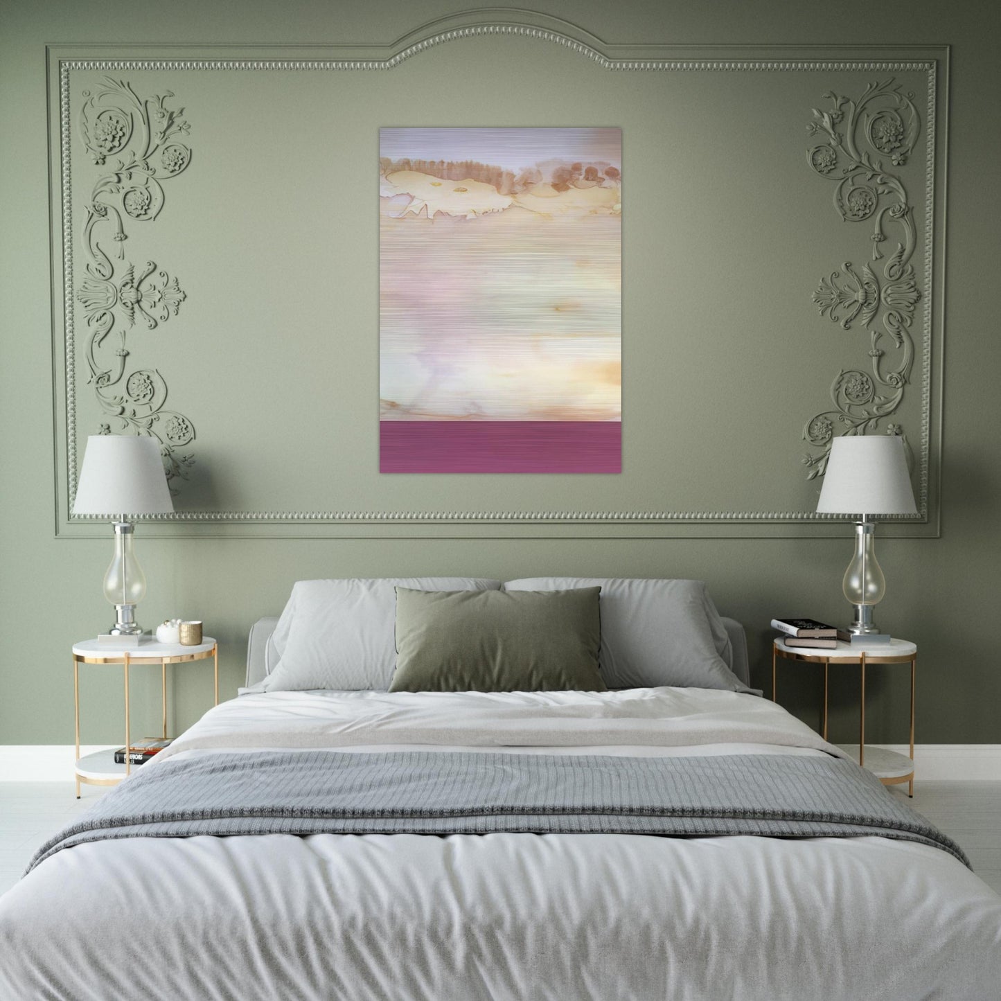 Akrab - 1969 - Ronnie Landfield Brushed Aluminum Print - 70x100 cm / 28x40 inches | Ronnie Landfield Aluminum Print | Ronnie Landfield Prints