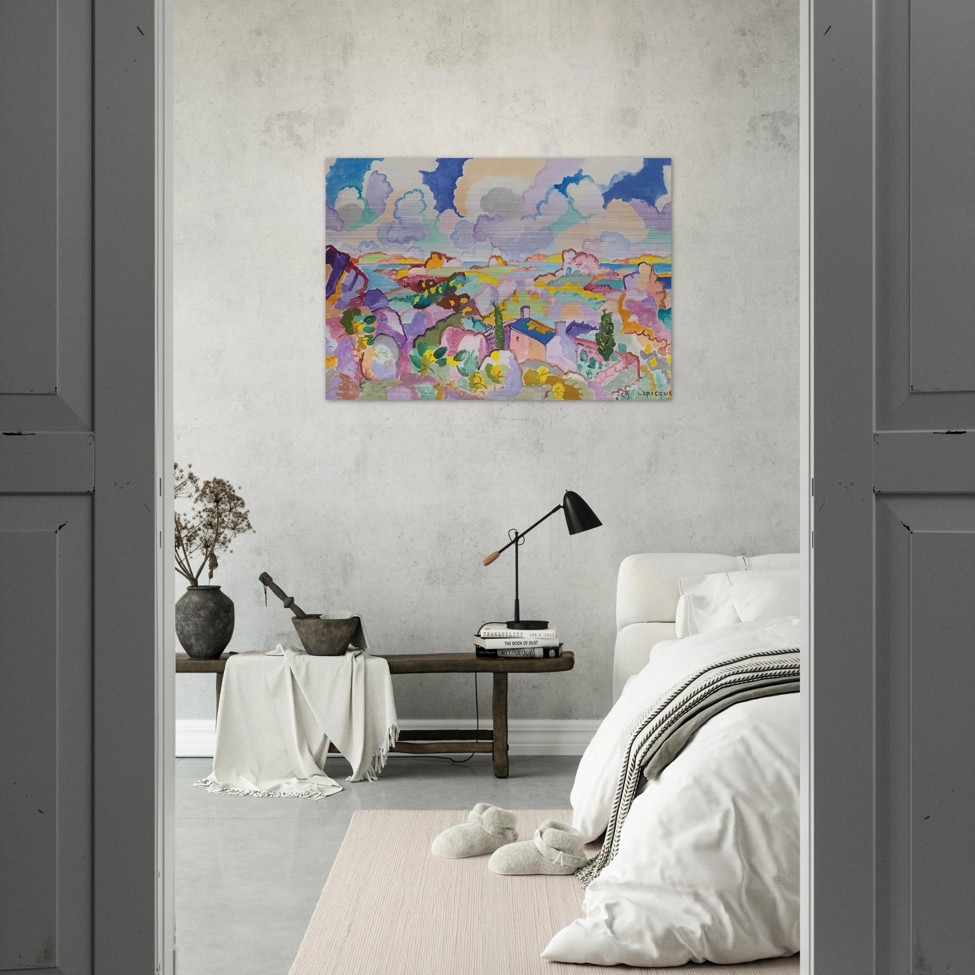 Printemps en Bretagne - 1959 - Charles Lapicque Brushed Aluminum Print - 70x100 cm / 28x40 inches | Charles Lapicque Aluminum Print | Charles Lapicque Prints