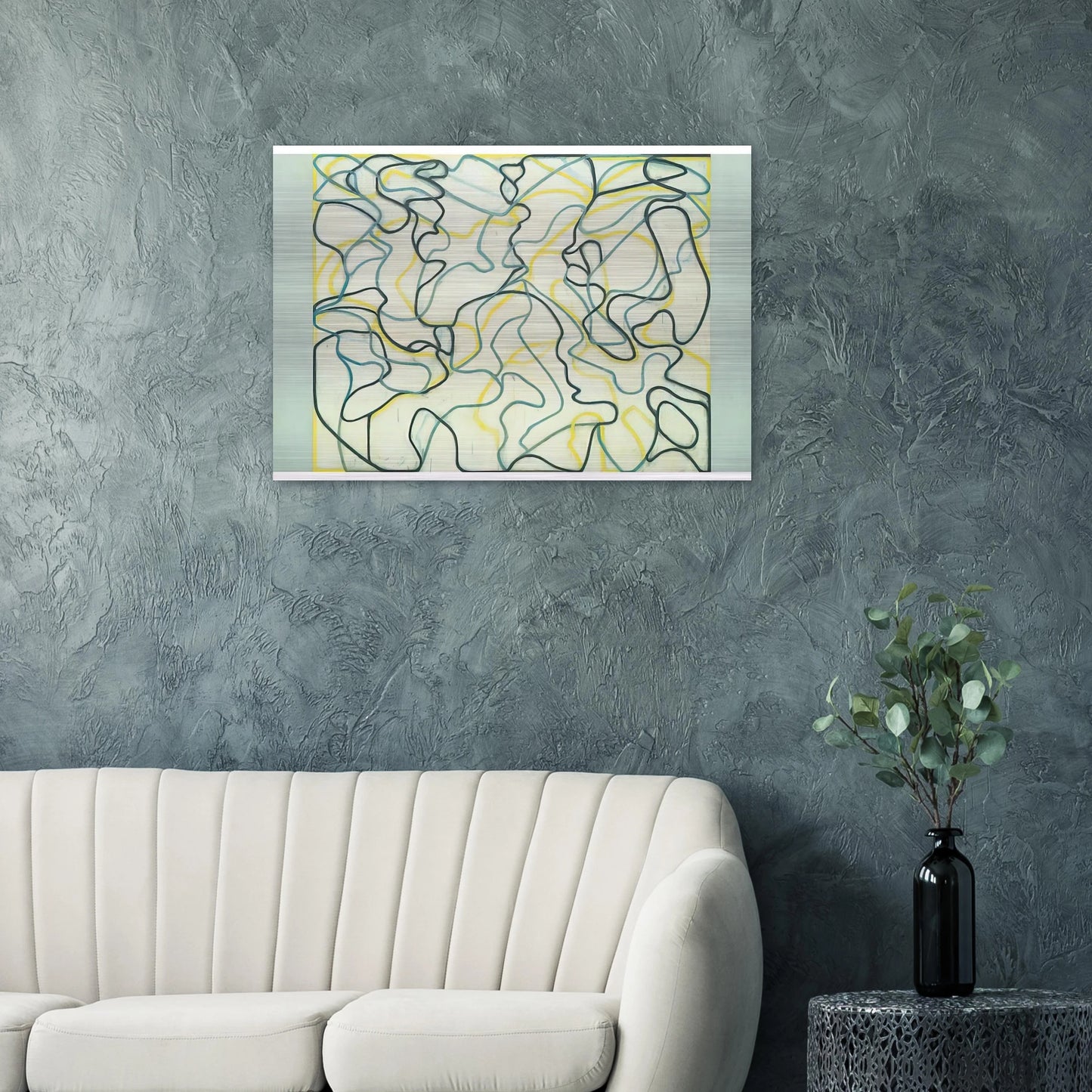 Second Letter Zen Spring - 2009 - Brice Marden Brushed Aluminum Print - 70x100 cm / 28x40 inches | Brice Marden Aluminum Print | Brice Marden Prints