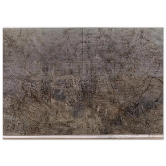 LILITH 1989 - Anselm Kiefer Brushed Aluminum Print - 70x100 cm / 28x40 inches | Anselm Kiefer Aluminum Print | Anselm Kiefer Prints