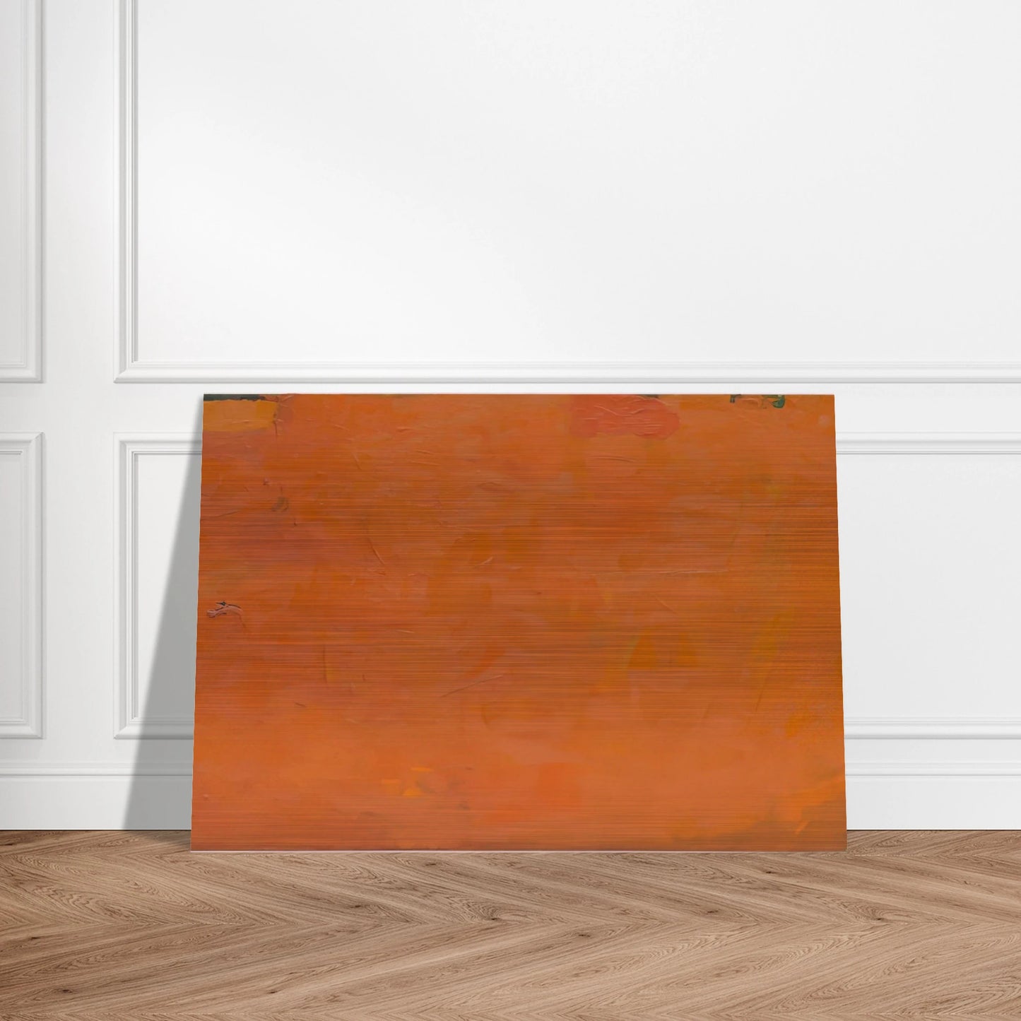 Untitled Orange Painting - Robert Ryman Brushed Aluminum Print - 70x100 cm / 28x40 inches | Robert Ryman Aluminum Print | Robert Ryman Prints