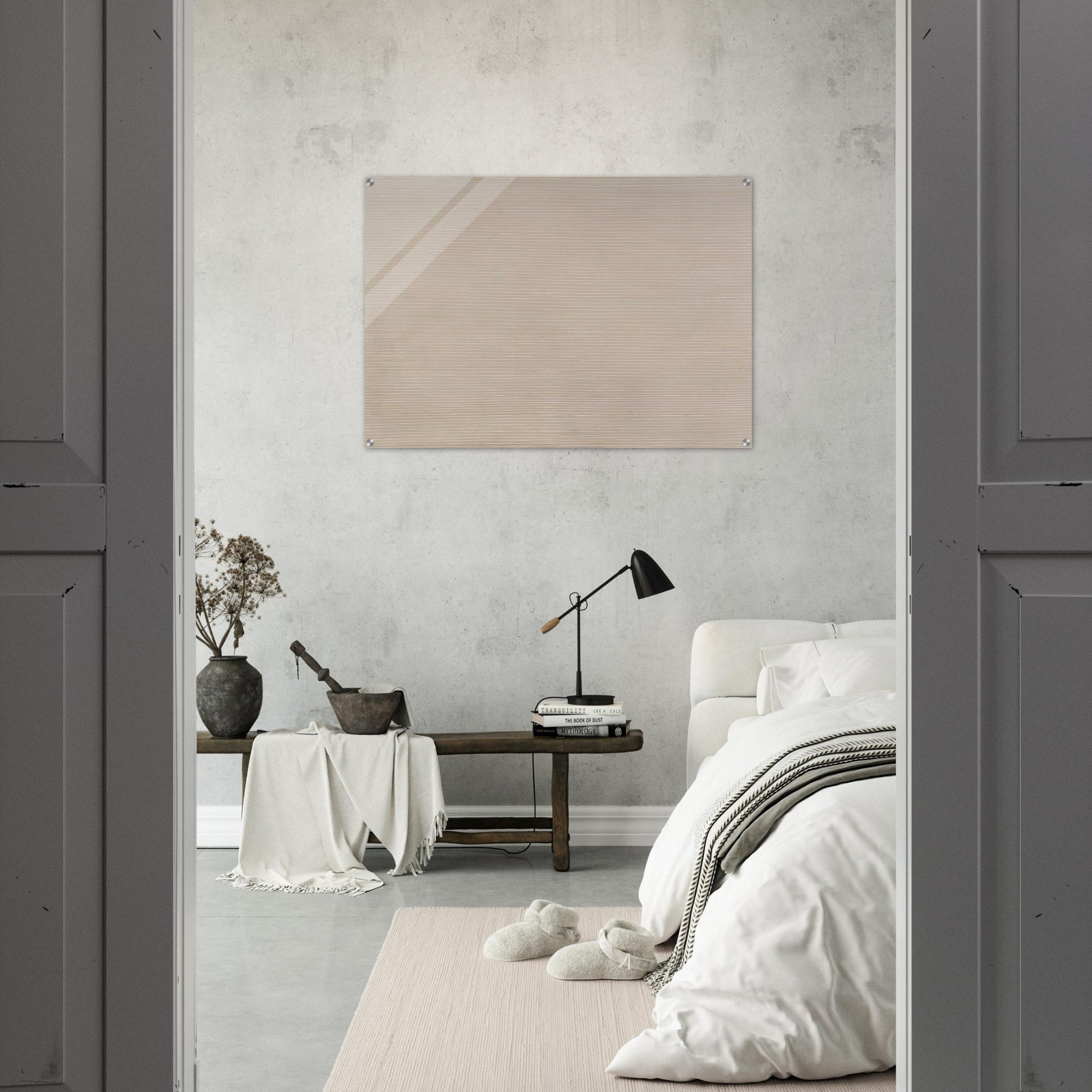 Peach Glow - 1958 - Gene Davis Acrylic Print - 70x100 cm / 28x40″ inches | Gene Davis Wall Art | Gene Davis Prints
