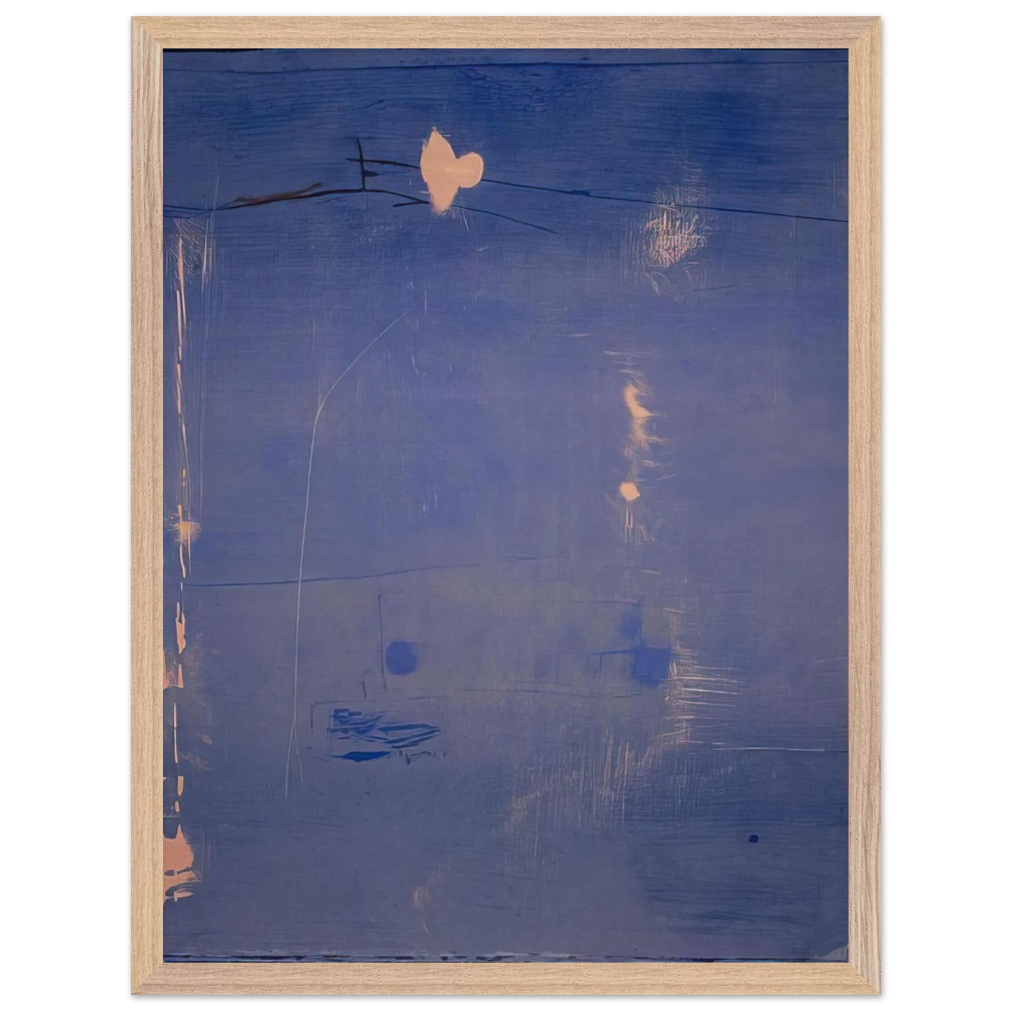 Helen Frankenthaler - Cameo - 1980 Wall art - 60x80 cm / 24x32 inches - Premium Wooden Framed Poster With Fine Art Paper-canvas - Black frame