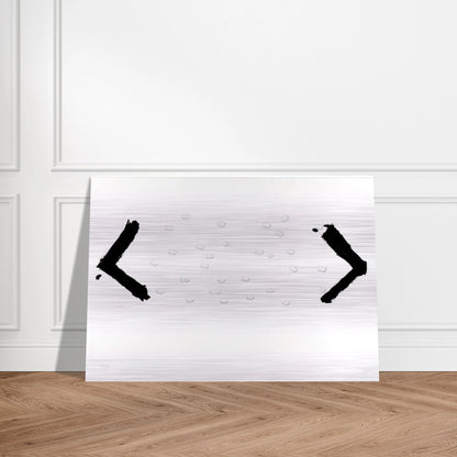 LES HARICOTS 1969 - Antoni Tapies Brushed Aluminum Print - 70x100 cm / 28x40 inches | Antoni Tapies Aluminum Print | Antoni Tapies Prints