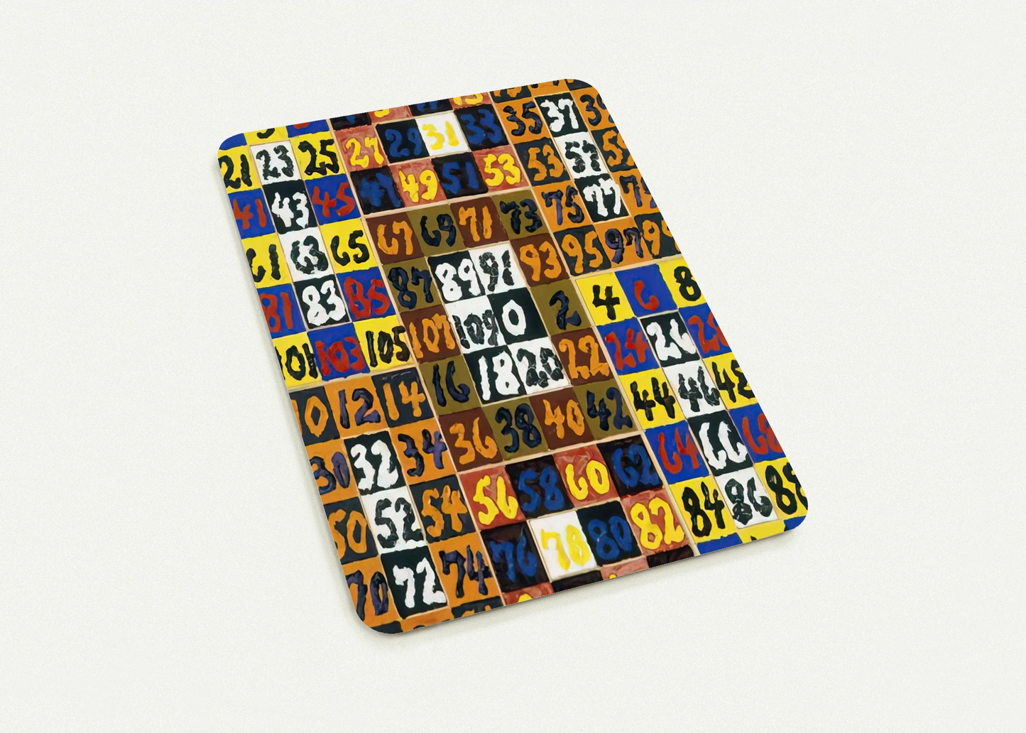 Coordinative Thinking on the Square and Rectangle Per, IV - 1974 By Alfred Jensen Pack of 10 Post Cards | Alfred Jensen Post Cards | A6 (10.5 x 14.8 cm) - 4.1 x 5.8 inches