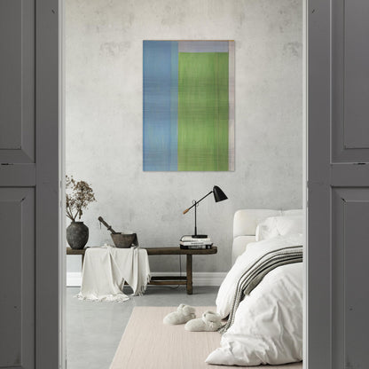 Ocean Park #45 - Richard Diebenkorn Brushed Aluminum Print - 70x100 cm / 28x40 inches | Richard Diebenkorn Aluminum Print | Richard Diebenkorn Prints