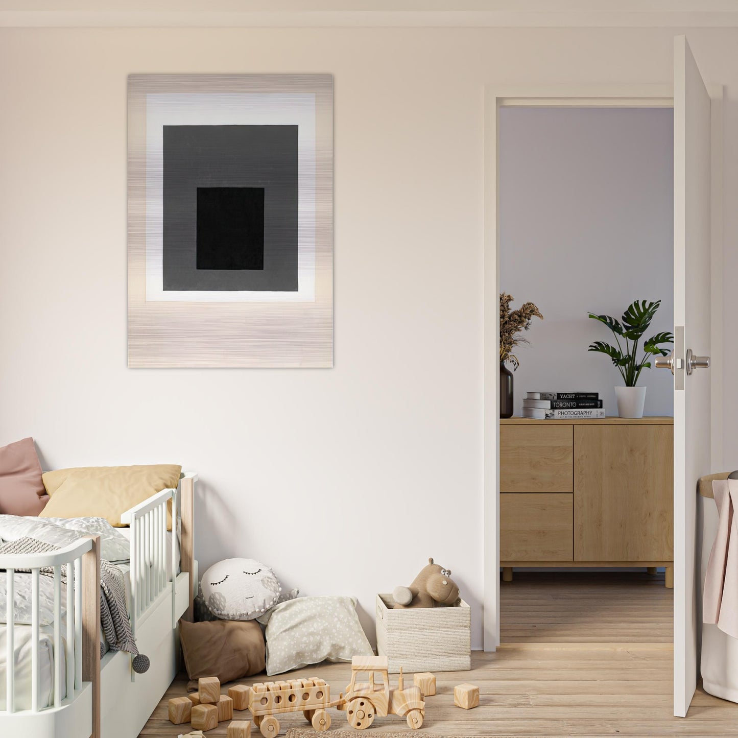 STUDY FOR A HOMAGE TO THE SQUARE 1949 - Josef Albers Brushed Aluminum Print - 70x100 cm / 28x40 inches | Josef Albers Aluminum Print | Josef Albers Prints