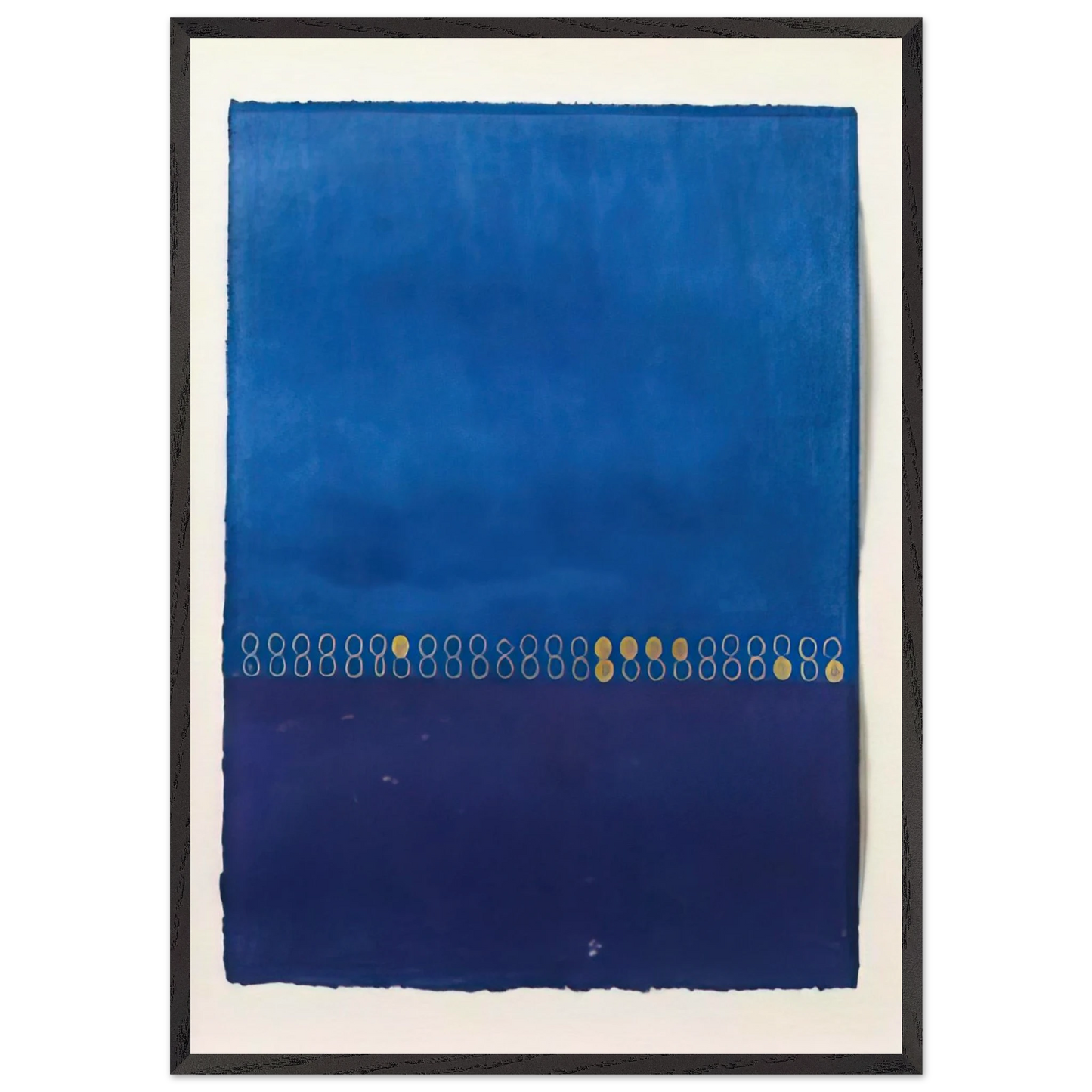 Untitled - 1970 N16 - Mira Schendel 70x100 cm / 28x40 inches Framed Art Print – Black Wooden Frame