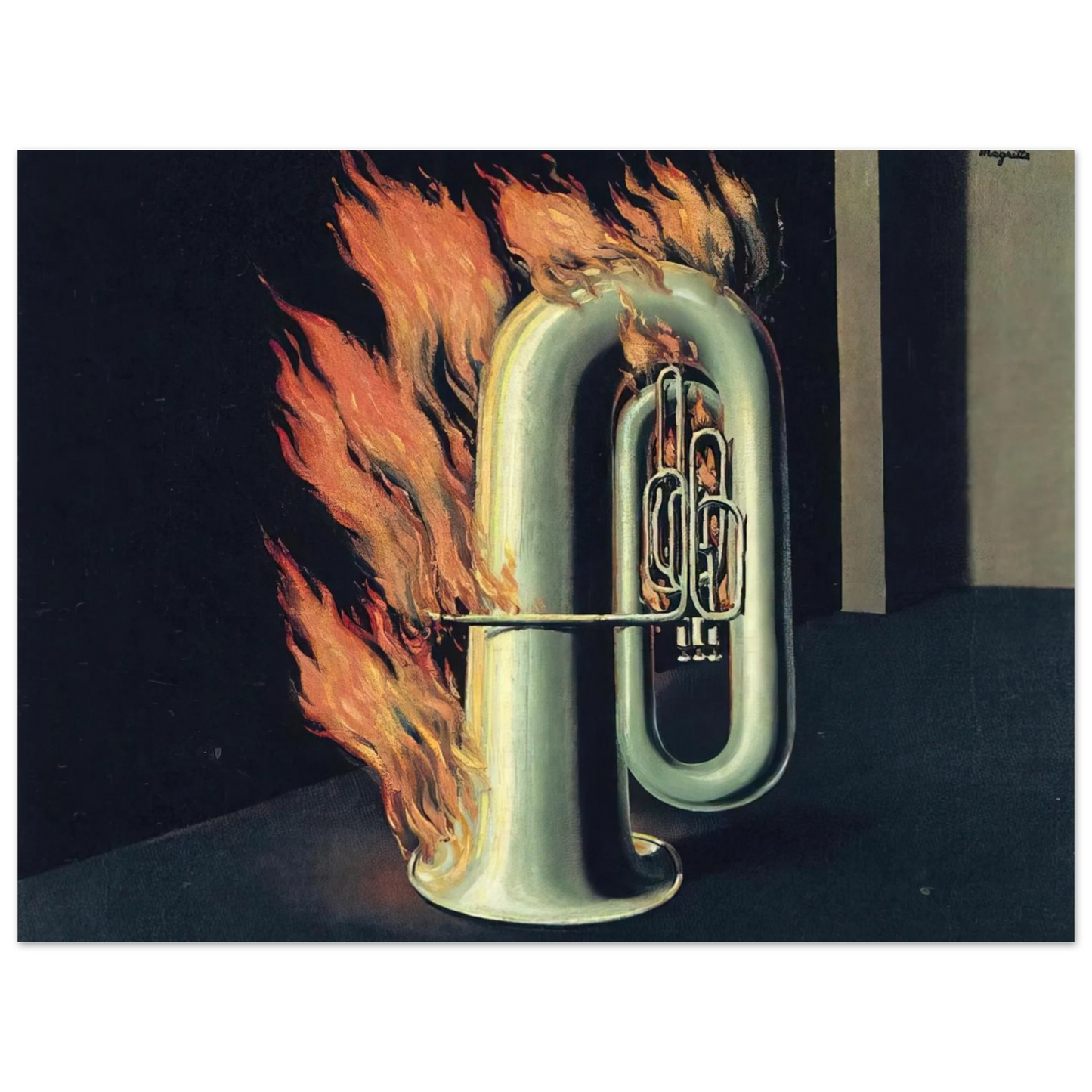 Rene Magritte - THE DISCOVERY OF FIRE 1935  75x100 cm / 30x40inches Fine Art Poster