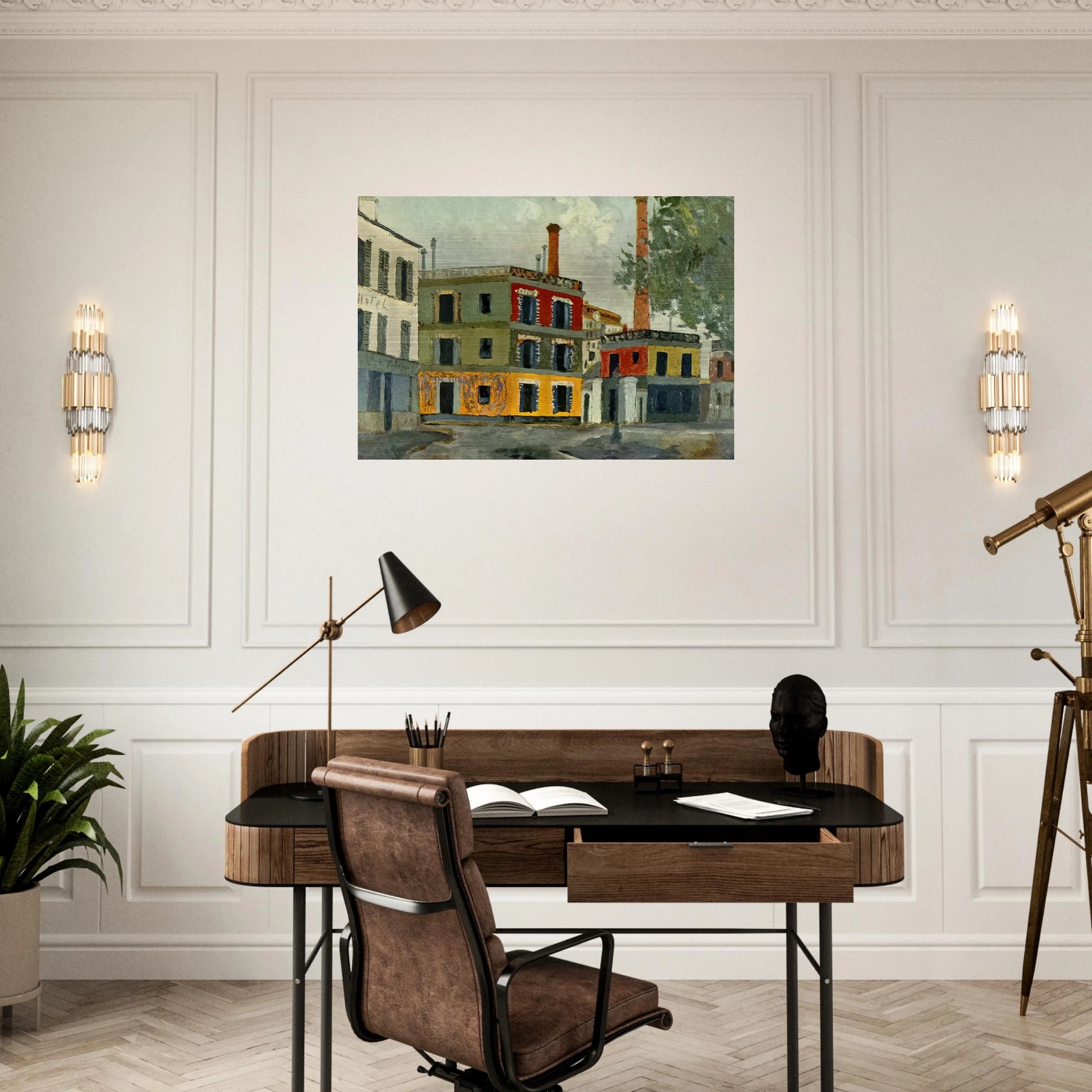 FACTORY - Maurice Utrillo Brushed Aluminum Print - 70x100 cm / 28x40 inches | Maurice Utrillo Aluminum Print | Maurice Utrillo Prints