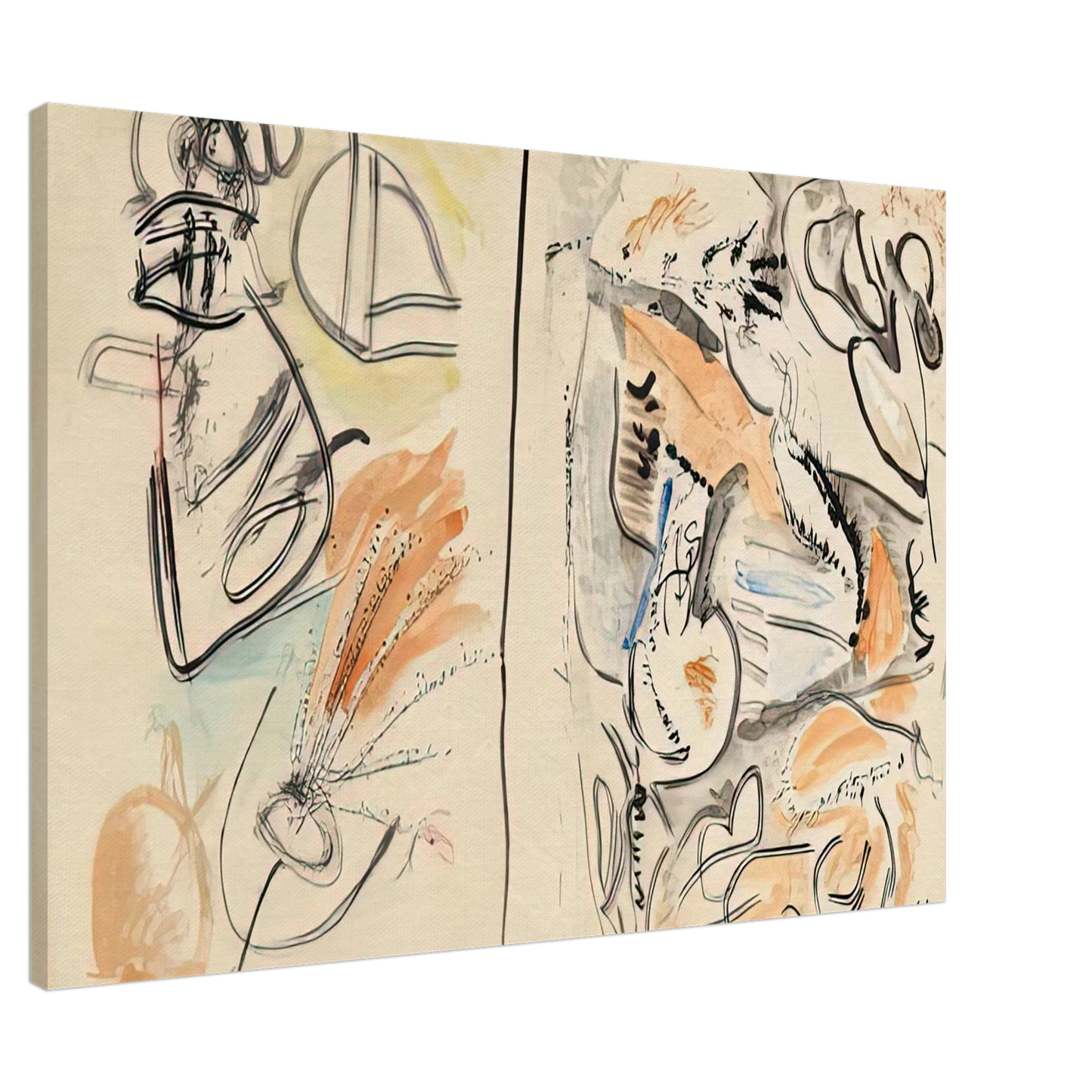 Helen Frankenthaler - Window Shade No. 2, 1952- Wall Art - 21x29.7 cm / 8x12" - Premium Wooden Framed Poster With Fine Art Paper-canvas - White frame