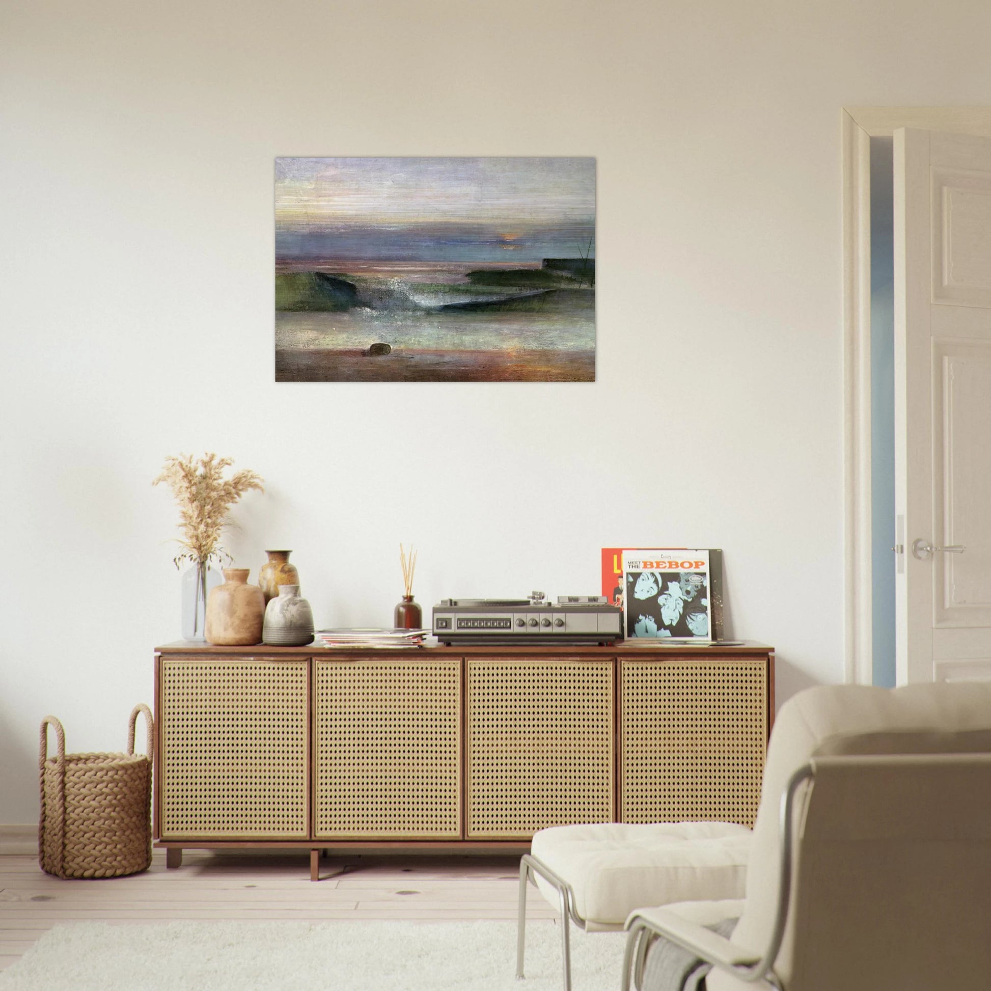 The Wave - 1944 - Victor Pasmore Brushed Aluminum Print - 70x100 cm / 28x40 inches | Victor Pasmore Aluminum Print | Victor Pasmore Prints