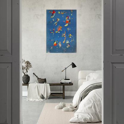 SKY BLUE 1940 - Wassily Kandinsky Brushed Aluminum Print - 70x100 cm / 28x40 inches | Wassily Kandinsky Aluminum Print | Wassily Kandinsky Prints