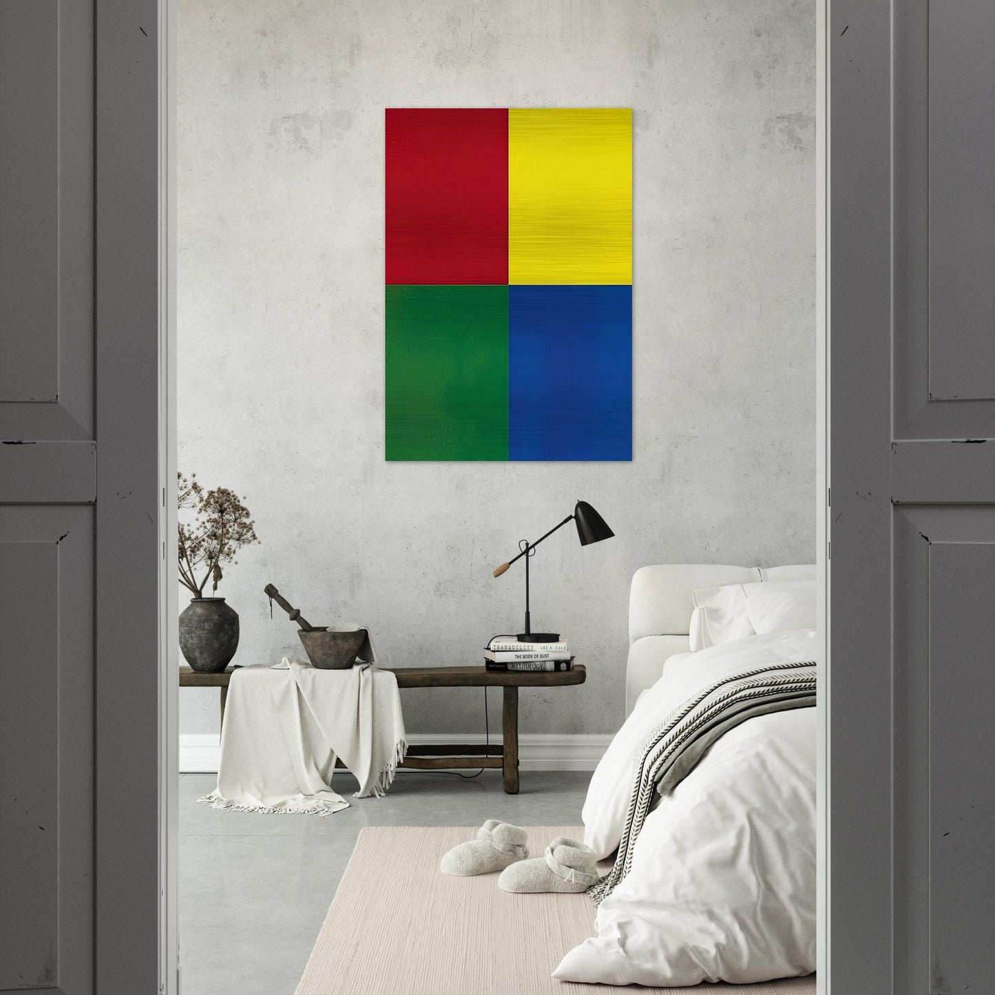 QUATTRO COLORI 2007 - Gerhard Richter Brushed Aluminum Print - 70x100 cm / 28x40 inches | Gerhard Richter Aluminum Print | Gerhard Richter Prints
