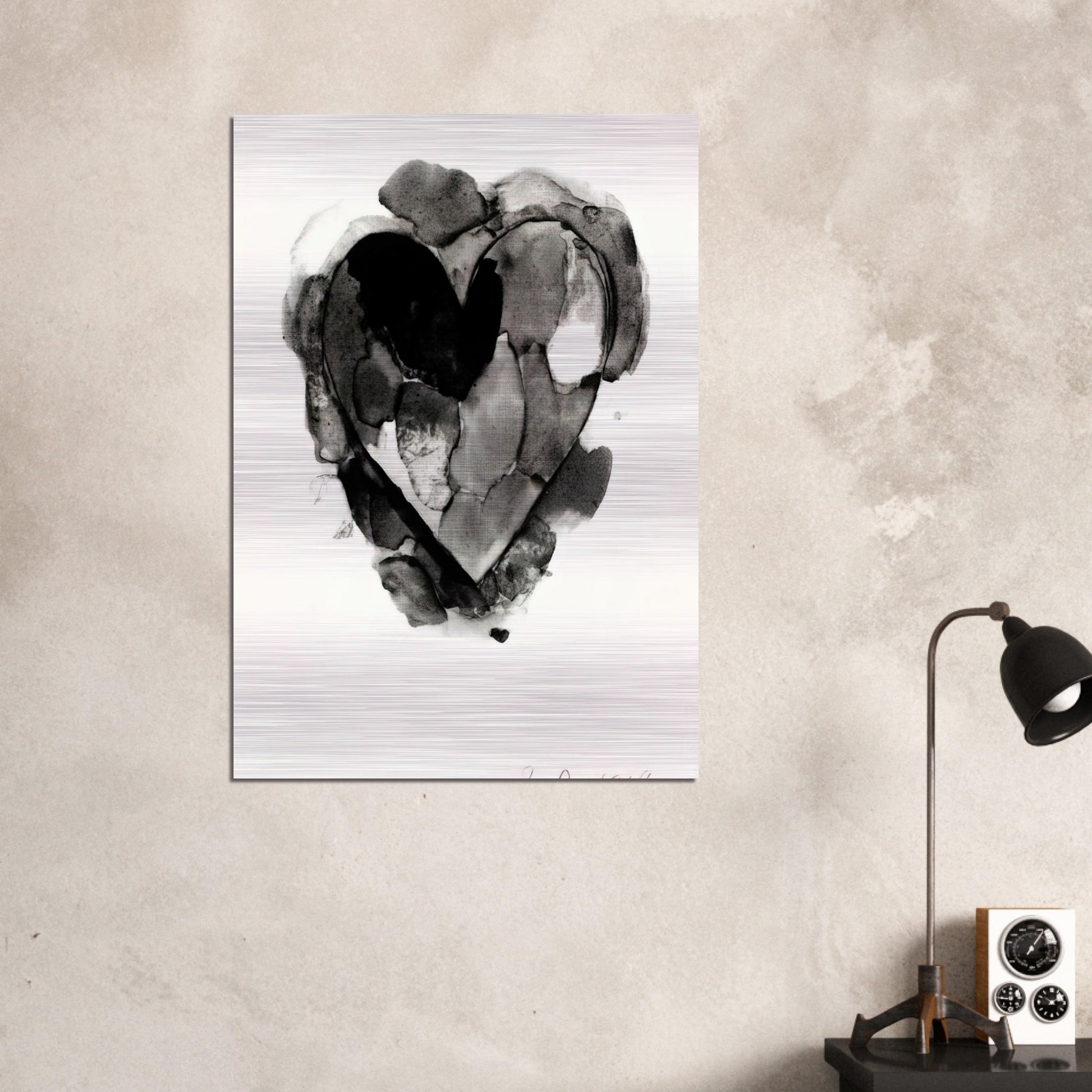 WELCOME HOME RARE BIRDS 1969 - Jim Dine Brushed Aluminum Print - 70x100 cm / 28x40 inches | Jim Dine Aluminum Print | Jim Dine Prints