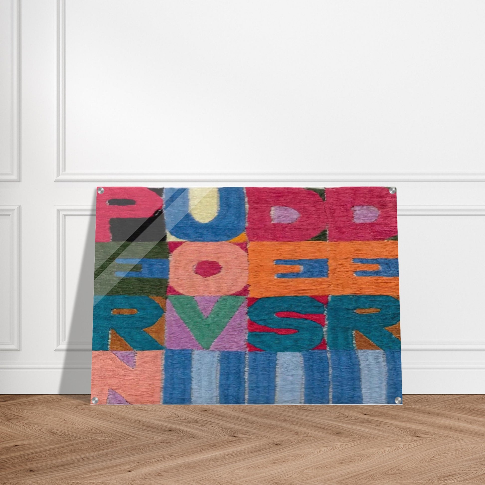 PER NUOVI DESIDERI 1977 - Alighiero Boetti Acrylic Print - 70x100 cm / 28x40″ inches