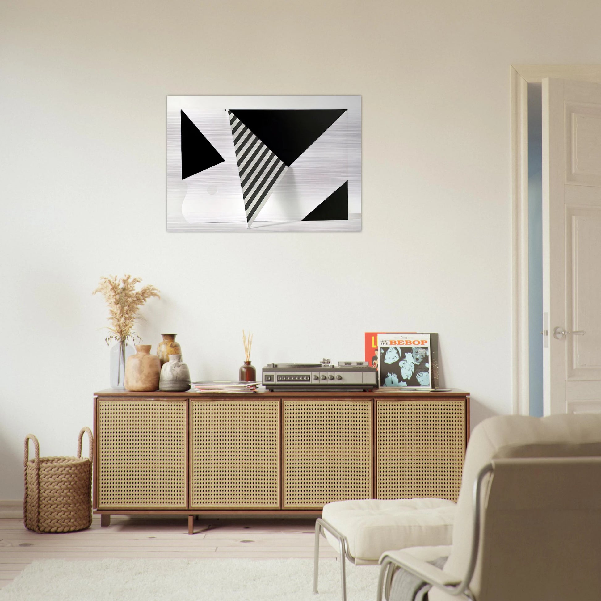 Untitled - 2009 - Omar Rayo Brushed Aluminum Print - 70x100 cm / 28x40 inches | Omar Rayo Aluminum Print | Omar Rayo Prints