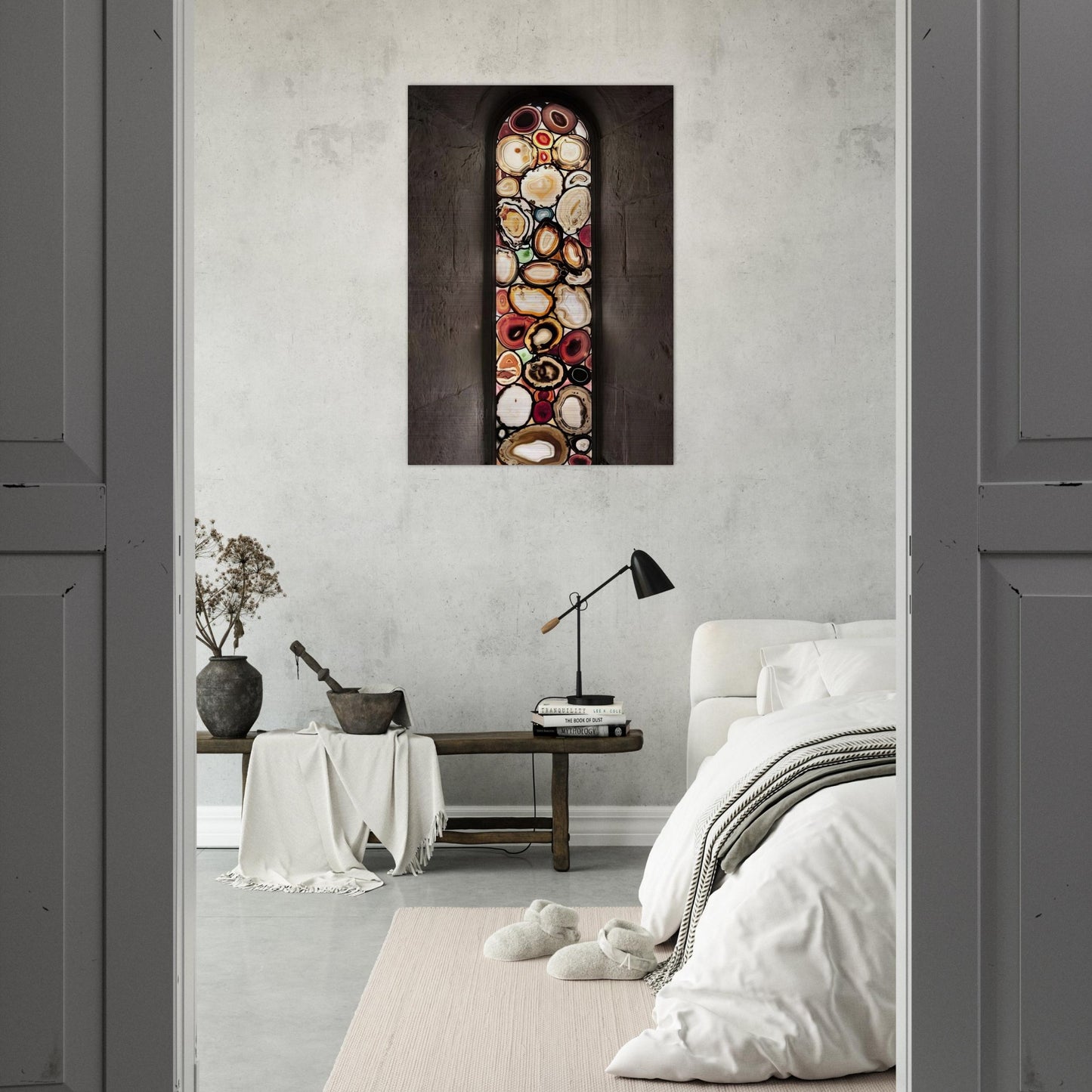 AHATFENSTER 2009 1 - Sigmar Polke Brushed Aluminum Print - 70x100 cm / 28x40 inches | Sigmar Polke Aluminum Print | Sigmar Polke Prints