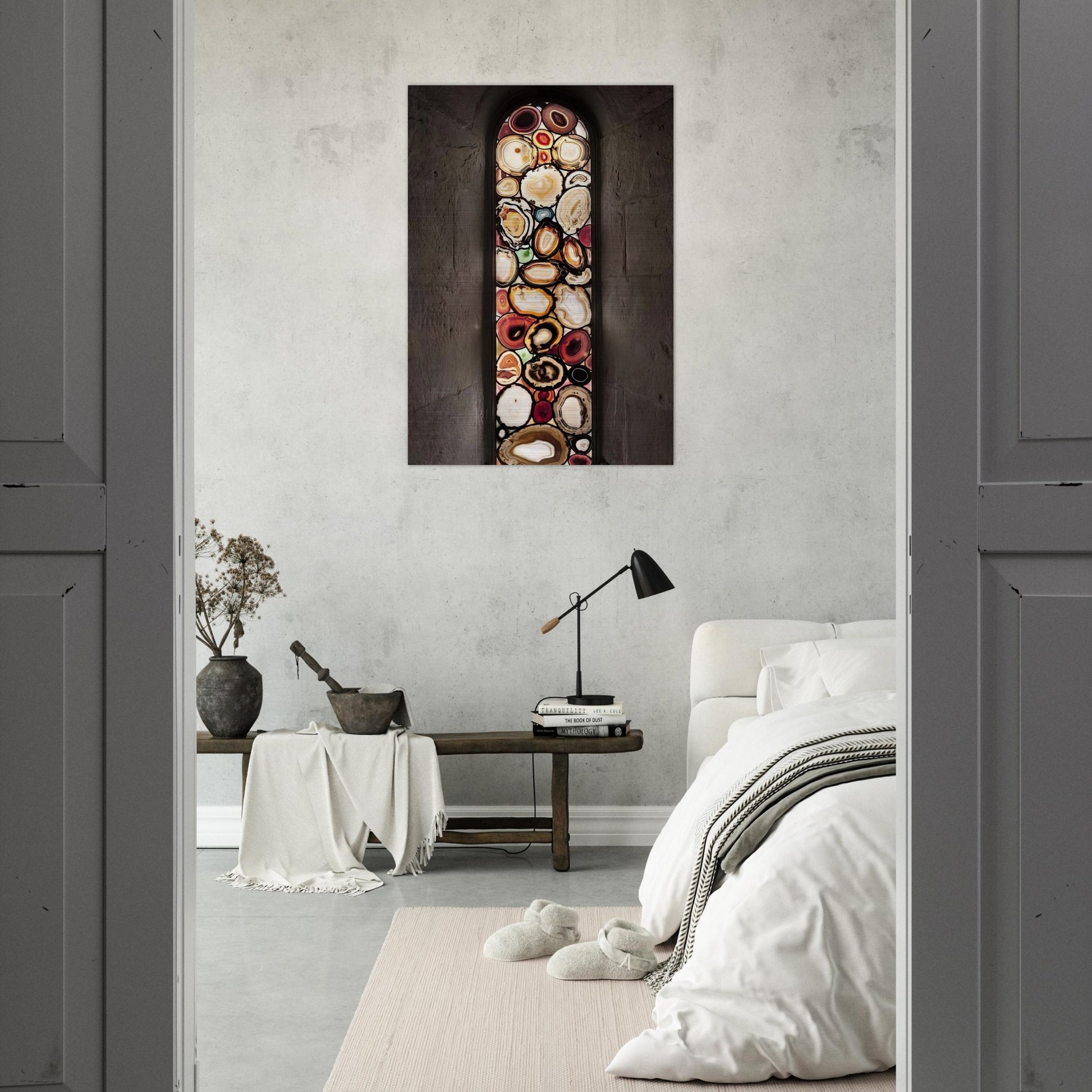 AHATFENSTER 2009 1 - Sigmar Polke Brushed Aluminum Print - 70x100 cm / 28x40 inches | Sigmar Polke Aluminum Print | Sigmar Polke Prints