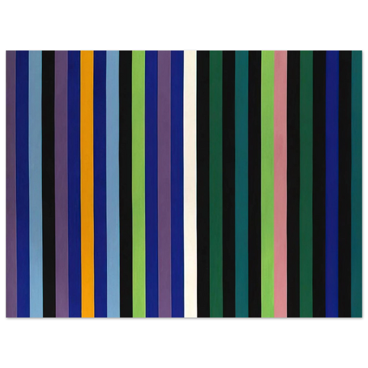 Gene Davis - Two Part Blue - 1964  75x100 cm / 30x40inches Fine Art Poster