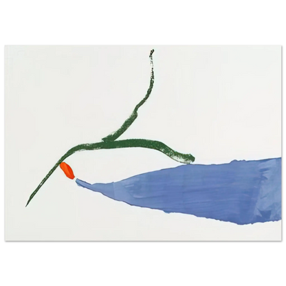 Helen Frankenthaler - A Little Zen - 1970 Wall art - 40x50 cm / 16x20 Inches - Premium Wooden Framed Poster With Fine Art Paper - Black frame